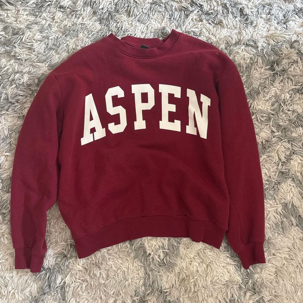 Wild-fable Women's Burgundy and Red Sweatshirt